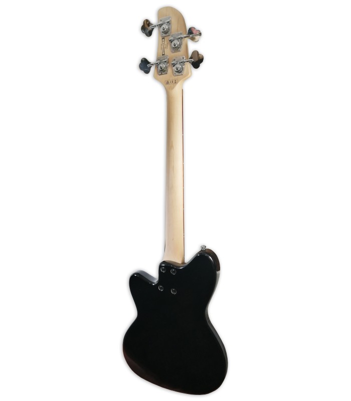 Back of the bass guitar Ibanez model TMB30 BK Short Scale Black