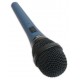Detalhe da cabeça do microfone Audio Technica modelo MB4K Midnight Blues Condensador