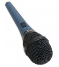 Detail of the head from the microphone Audio Technica model MB4K Midnight Blues Condenser