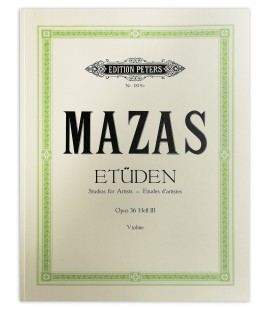 Foto de la portada del libro Mazas Etuden Opus 36 para violín vol 3 Peters