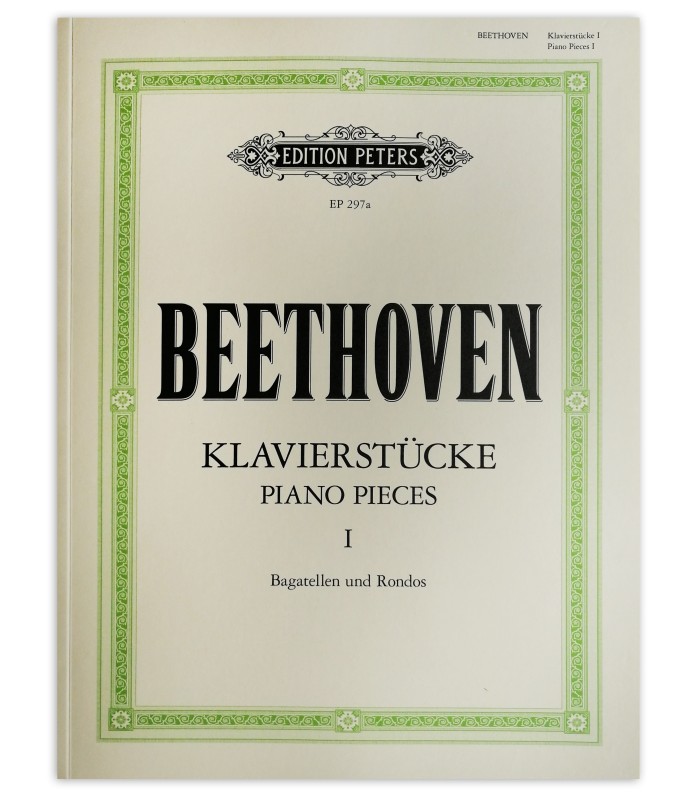 Foto da capa do livro Beethoven Peças para Piano Vol 1 Peters