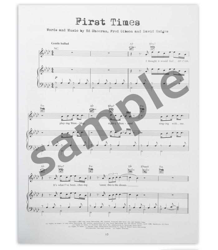 Muestra del libro Ed Sheeran Equals HL