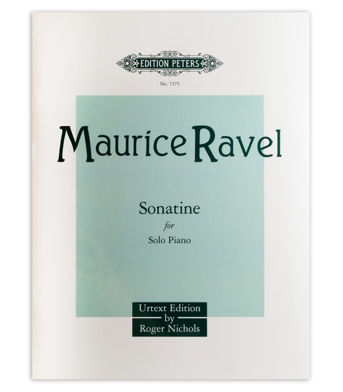Photo of the Ravel Sonatina Urtext's book cover