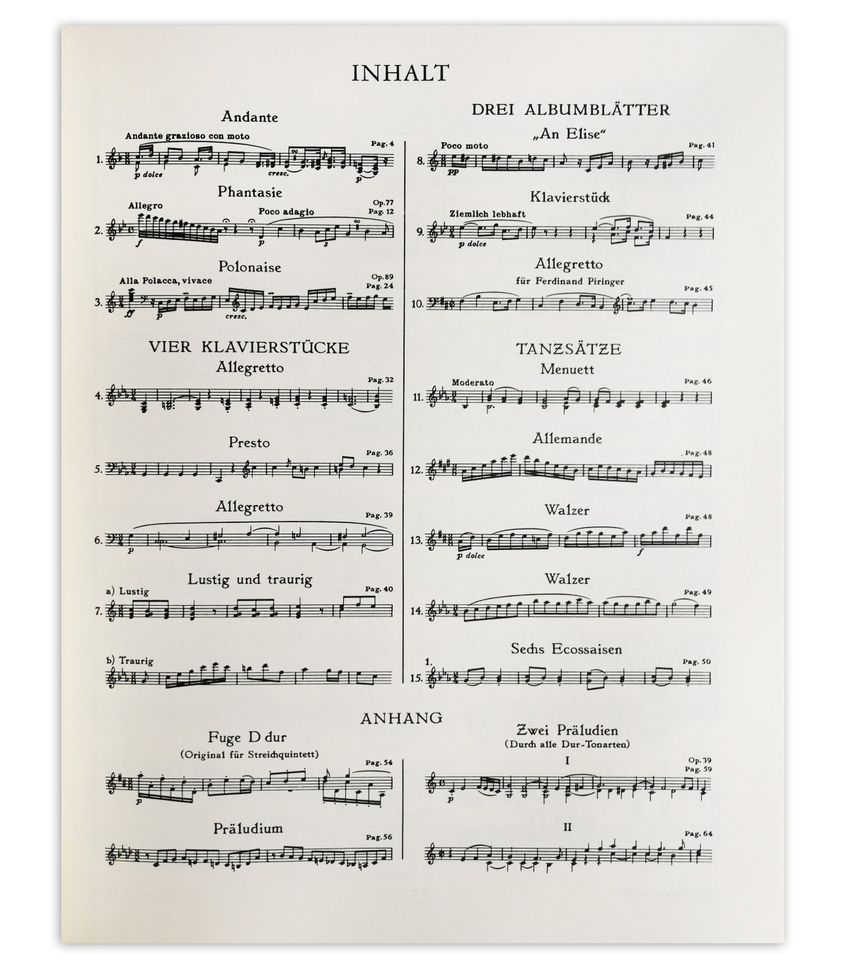 Beethoven Piezas para Piano Vol 2 Peters, Partituras piano