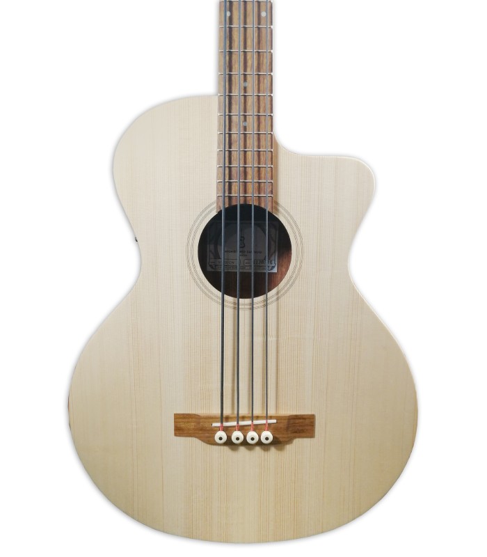 Top of the acoustic bass APC model BG100 CW