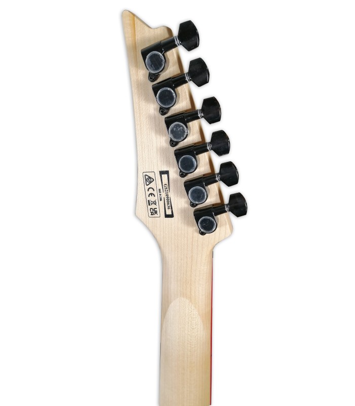 Clavijero de la guitarra eléctrica Ibanez modelo GRG131DX BKF