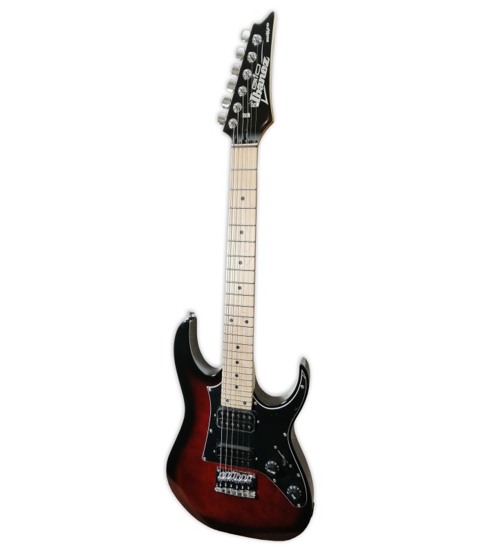 Foto de la guitarra eléctrica Ibanez modelo GRGM21M WNS Walnut Sunburst