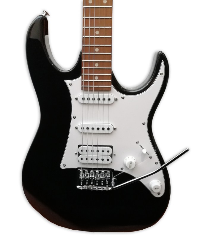 Cuerpo y pastillas de la guitarra elétrica Ibanez modelo GRX40 BKN Black