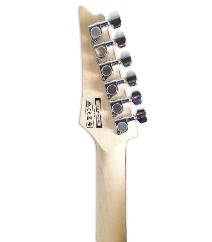 Machine heads of the electric guitar Ibanez model GRX40 BKN Black