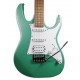 Cuerpo y pastillas de la guitarra elétrica Ibanez modelo GRX40 MGN Metallic Ligth Green