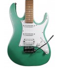 Corpo e captadores da guitarra elétrica Ibanez modelo GRX40 MGN Metallic Ligth Green