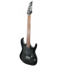 Foto da guitarra elétrica Ibanez modelo GRX70QA TKS Transparent Black Sunburst