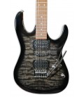 Corpo e captadores da guitarra elétrica Ibanez modelo GRX70QA TKS
