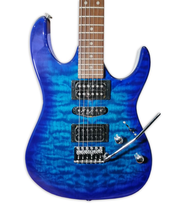 Cuerpo y pastillas de la guitarra elétrica Ibanez modelo GRX70QA TBB