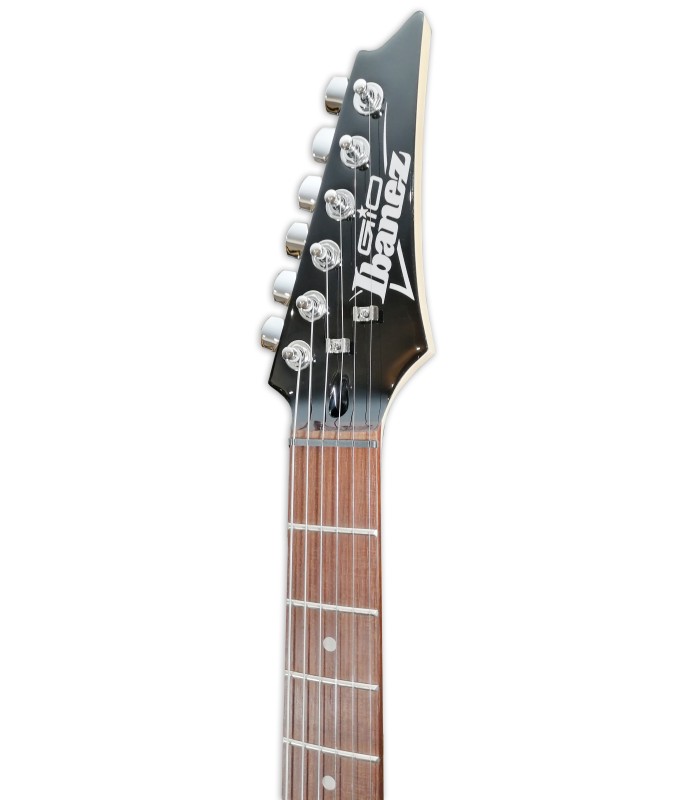 Head of the electric guitar Ibanez model GRX70QA TBB