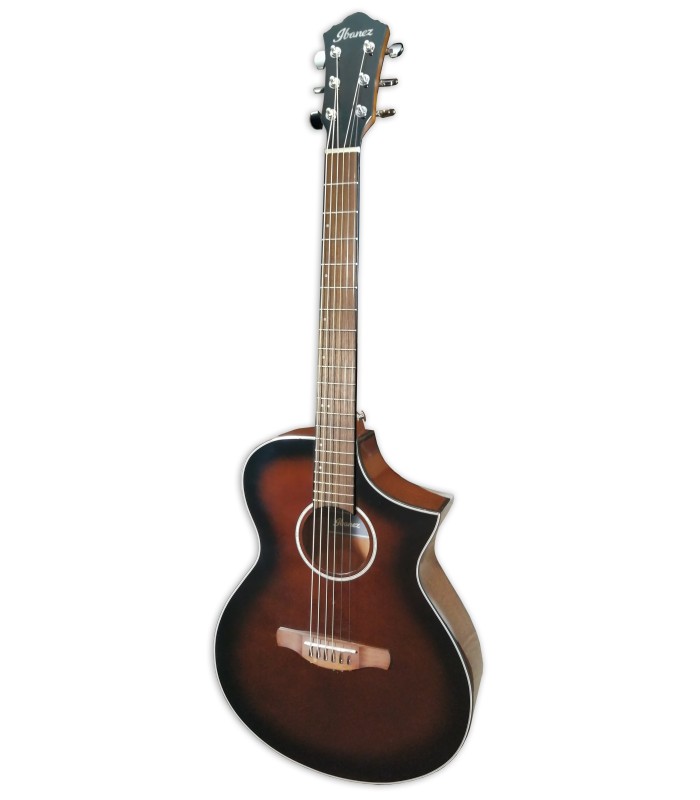 Foto de la guitarra electroacústica Ibanez modelo AEWC11 DVS Spruce Sapele