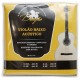Photo of the package cover of Dragão bass guitar string set model 034 in nylon for violin tuning