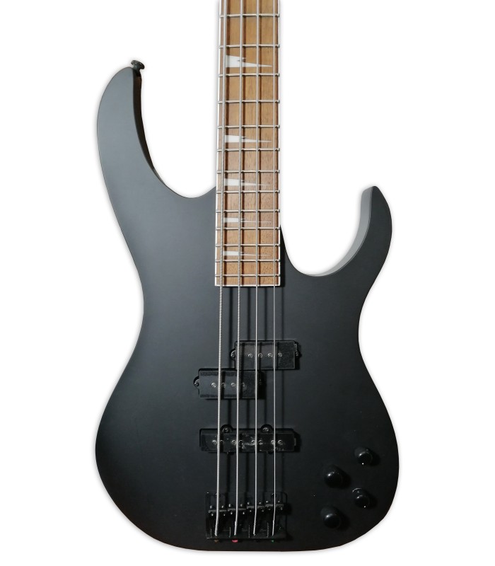 Body and pickups of the bass guitar Ibanez model RGB300 BKF