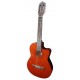 Foto da guitarra clássica Ashton modelo CG44CEQAM com cutaway e equalizador
