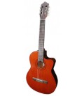 Foto da guitarra clássica Ashton modelo CG44CEQAM com cutaway e equalizador