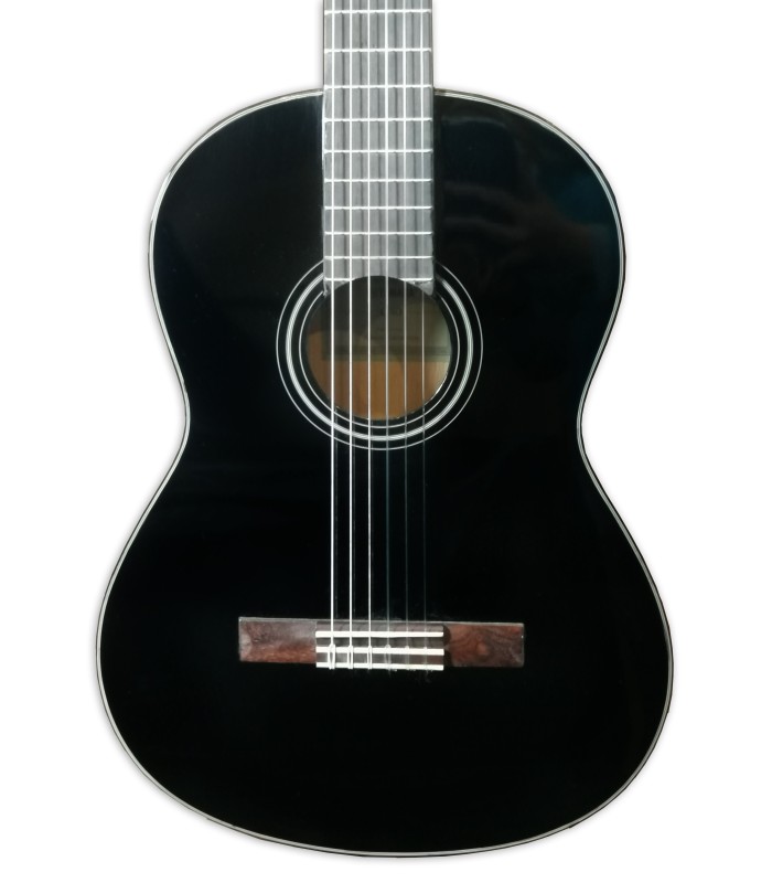 Top of the classical guitar Yamaha model C40 BL