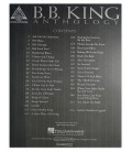 Índice do livro BB King Anthology HL