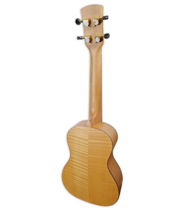 Back of the concert ukulele Laka model VUC 95