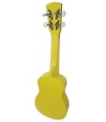 Back of the soprano ukulele Laka model VUS 15YL