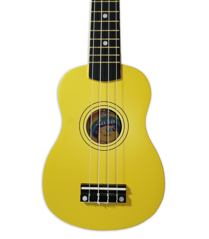 Top of the soprano ukulele Laka model VUS 15YL