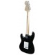 Back of the electric guitar Fender Squier model Affinity Stratocaster MN Black