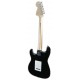 Costas da guitarra elétrica Fender Squier modelo Affinity Stratocaster MN Black