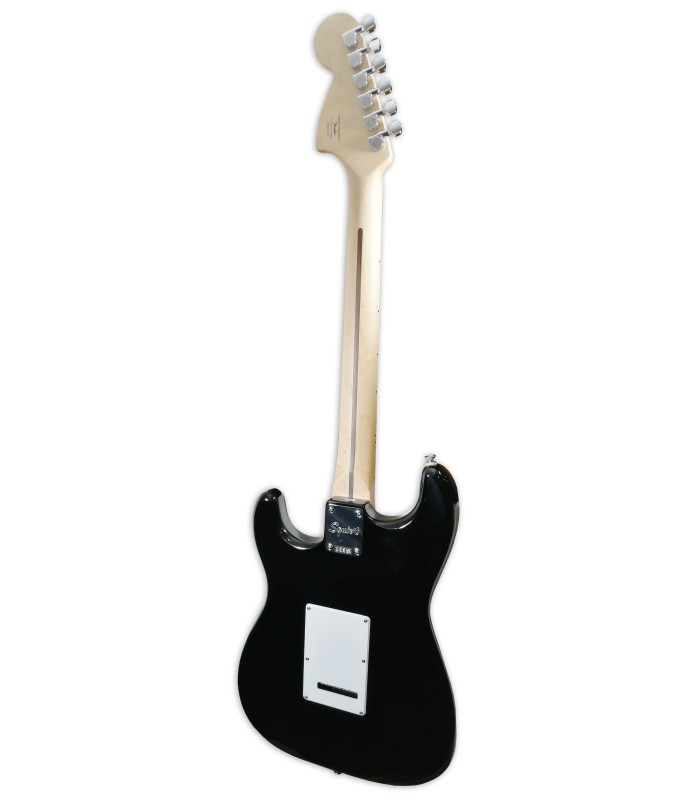 Espalda de la guitarra eléctrica Fender Squier modelo Affinity Stratocaster MN Black