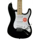 Corpo e captadores da guitarra elétrica Fender Squier modelo Affinity Stratocaster MN Black