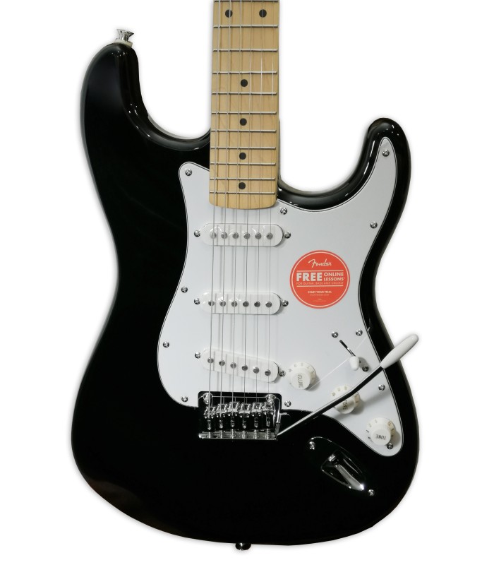 Cuerpo y pastillas de la guitarra eléctrica Fender Squier modelo Affinity Stratocaster MN Black