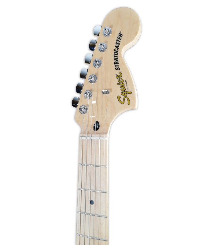 Cabeza de la guitarra eléctrica Fender Squier modelo Affinity Stratocaster MN Black