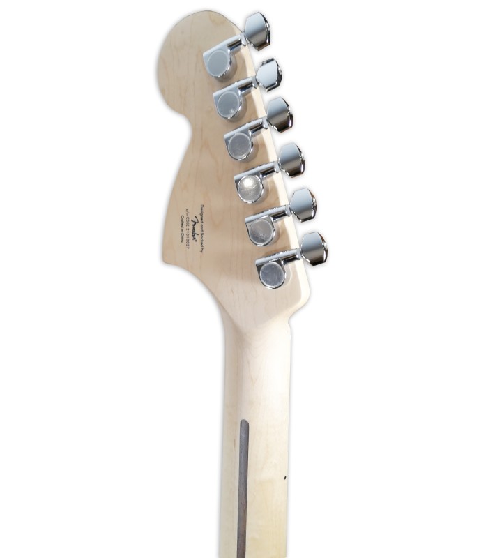 Clavijero de la guitarra eléctrica Fender Squier modelo Affinity Stratocaster MN Black