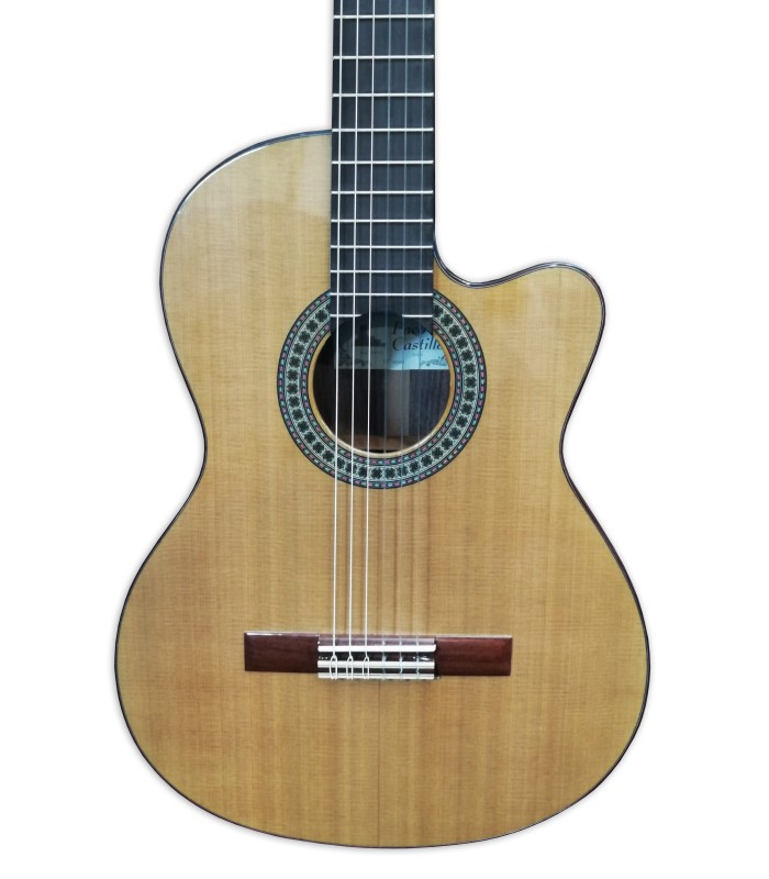 Tapa de la guitarra clásica Paco Castillo modelo 224 CE