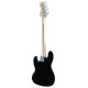 Espalda de la guitarra bajo Fender Squier modelo Affinity Jazz Bass MN Black