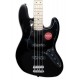 Cuerpo y pastillas de la guitarra bajo Fender Squier modelo Affinity Jazz Bass MN Black