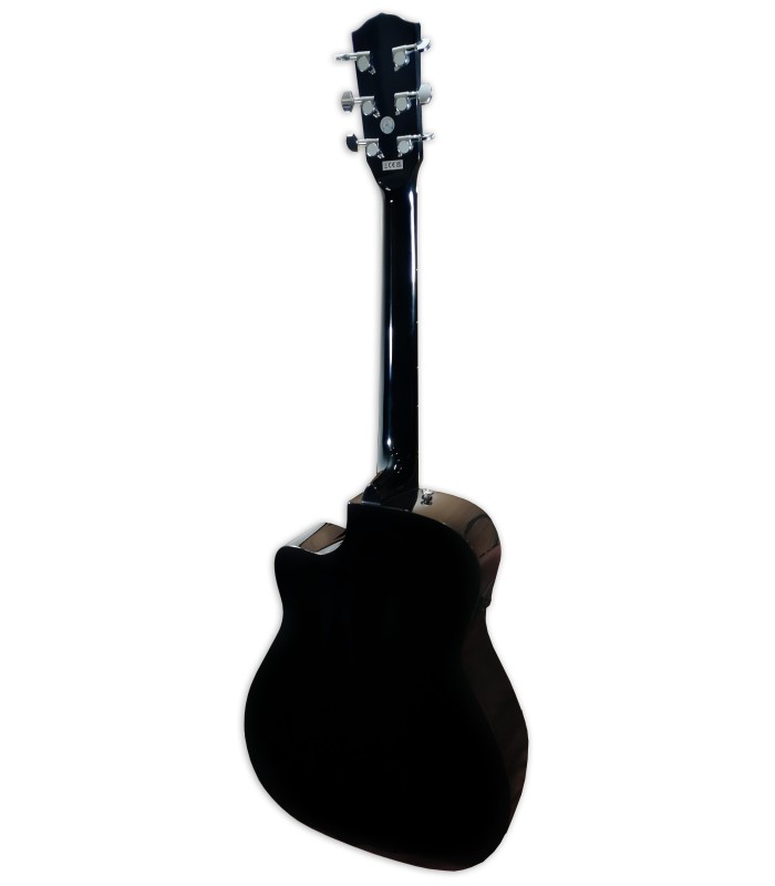 Back of the electroacoustic guitar Fender model Concert CC 60SCE Black