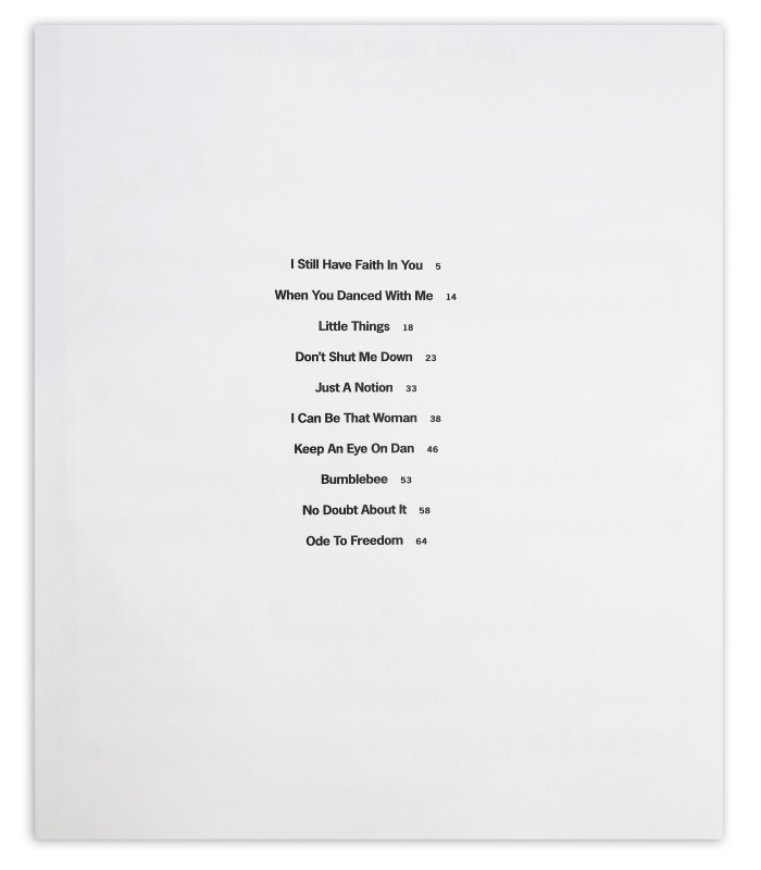 ABBA Voyage's book table of contents