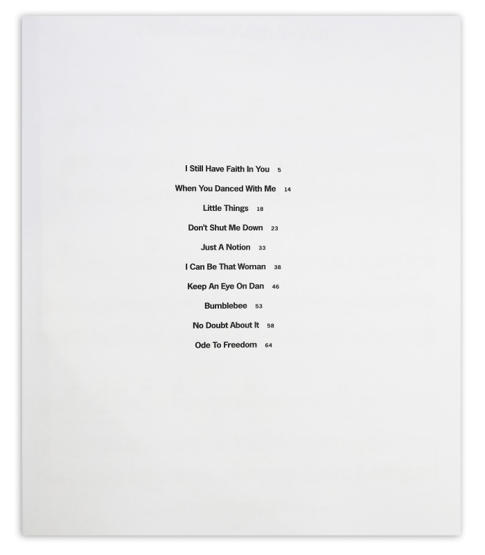 Índice do livro ABBA Voyage