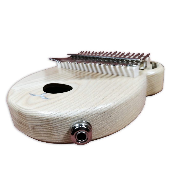 Detail of the jack input from the kalimba Gewa model PG KL OP electrified