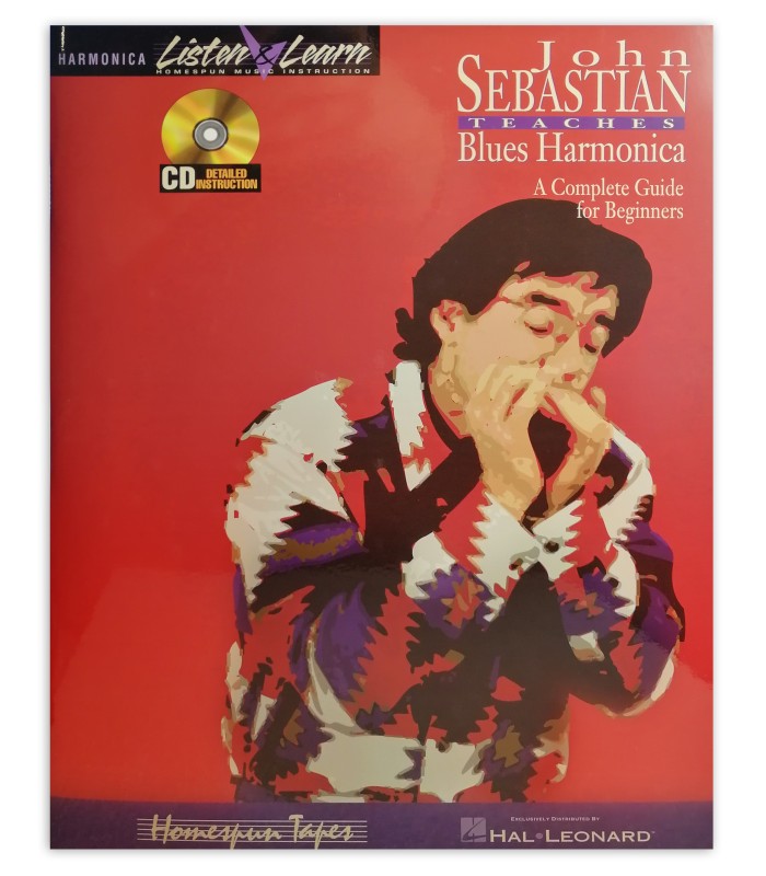 Foto da capa do livro Beginning Blues Harmonica John Sebastien