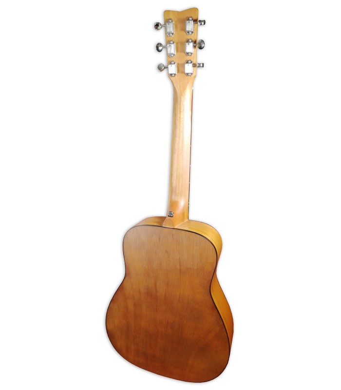 Back of the Yamaha folk guitar model JR 1 Junior