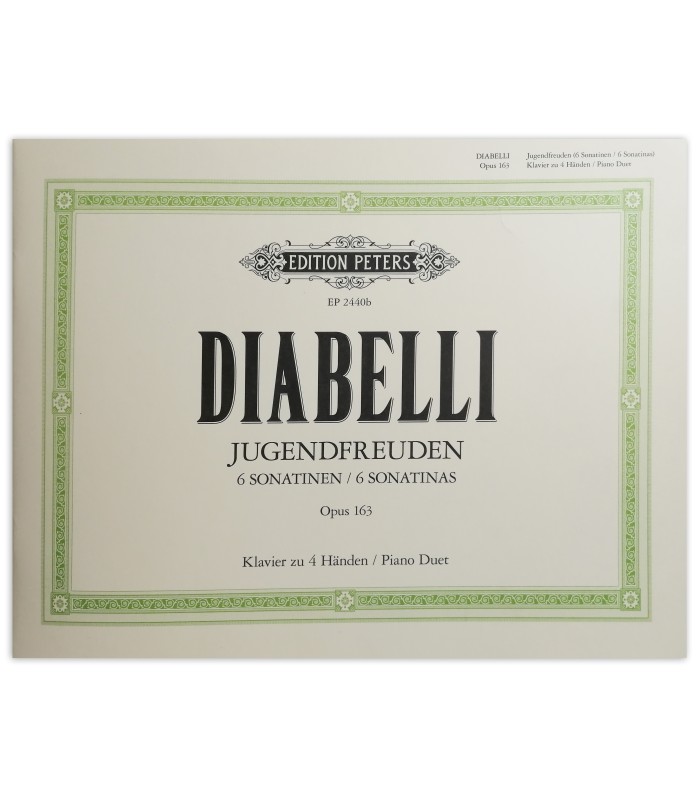 Foto da capa do livro Diabelli 6 Sonatinas for Piano Duet OP 163 EP