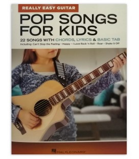 Foto da capa do livro Pop Songs for Kids Really Easy Guitar