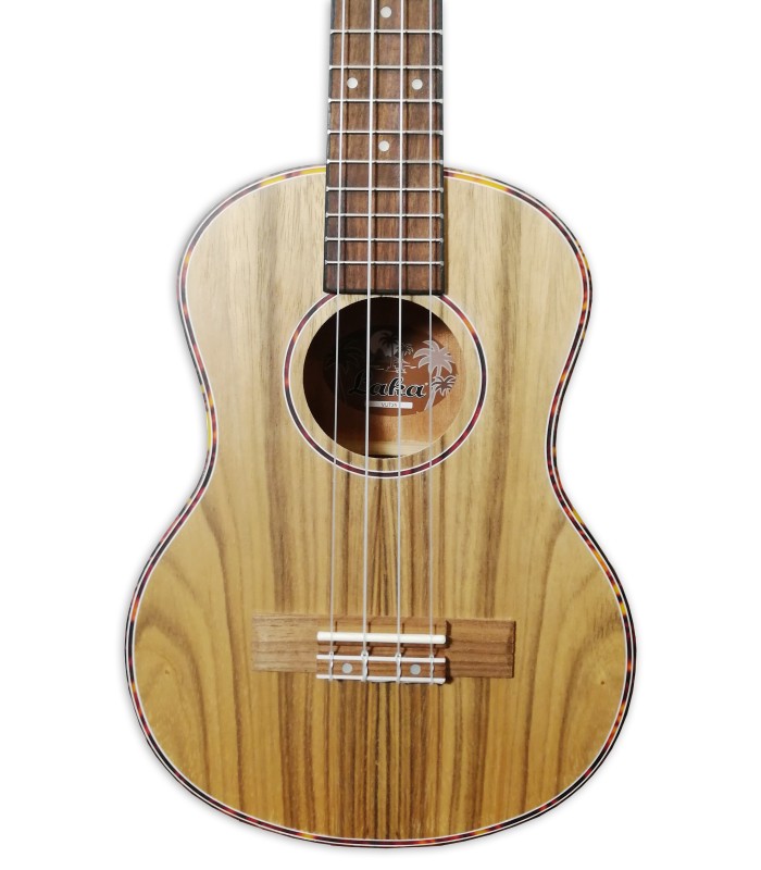 Top of the tenor ukulele Laka model VUT 25 Walnut