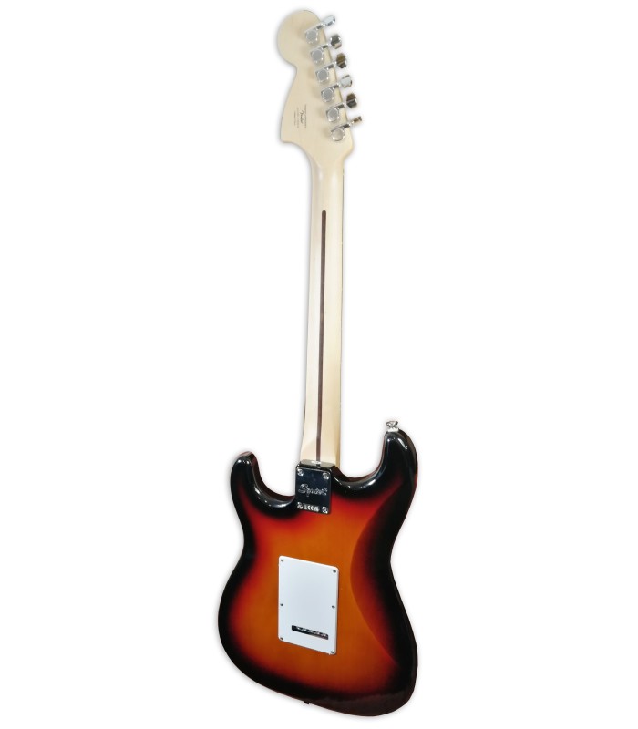 Costas da guitarra elétrica Fender modelo Squier Affinity Stratocaster IL 3TS