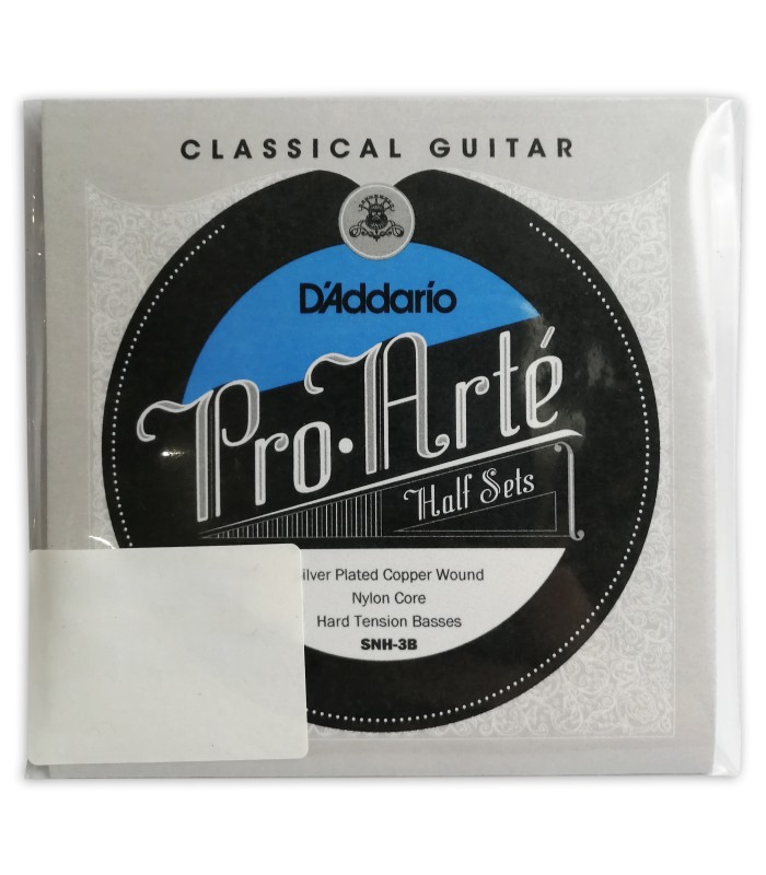 Capa da embalagem do jogo de bordões Daddario modelo SNH-3B Pro Arte